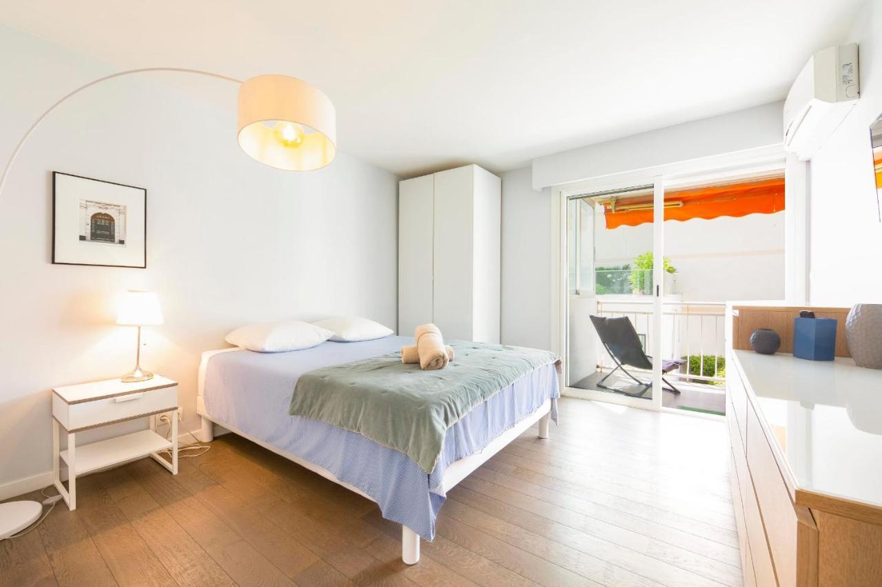 Modern Apartment 2 Bedrooms Quiet Terrace In A Palm Beach Area, 30 Meters From Seaside Cannes Exterior photo